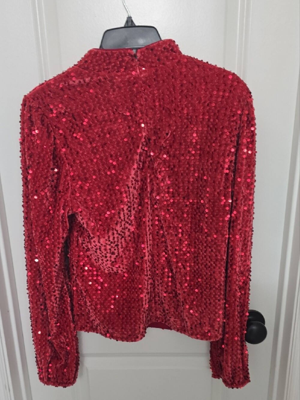 Sanctuary Red Sequin Long-Sleeve Top - Picture 3 of 3
